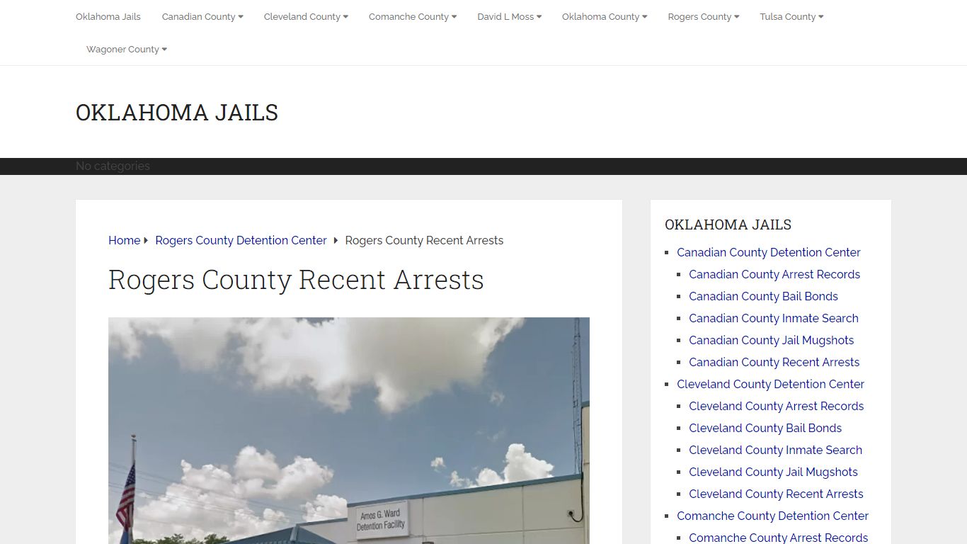 Rogers County Recent Arrests - Oklahoma Jails